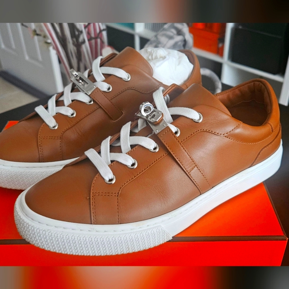 Hermes Epsom Day Sneakers Size 40/10 - Picture 2 of 10